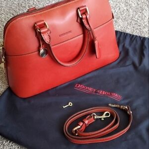 BRAND NEW Dooney & Bourke Red Leather Satchel